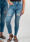 High Rise Ripped Jeans