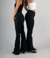 Black High Rise Flare Jegging