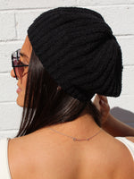 Black Knit Beret