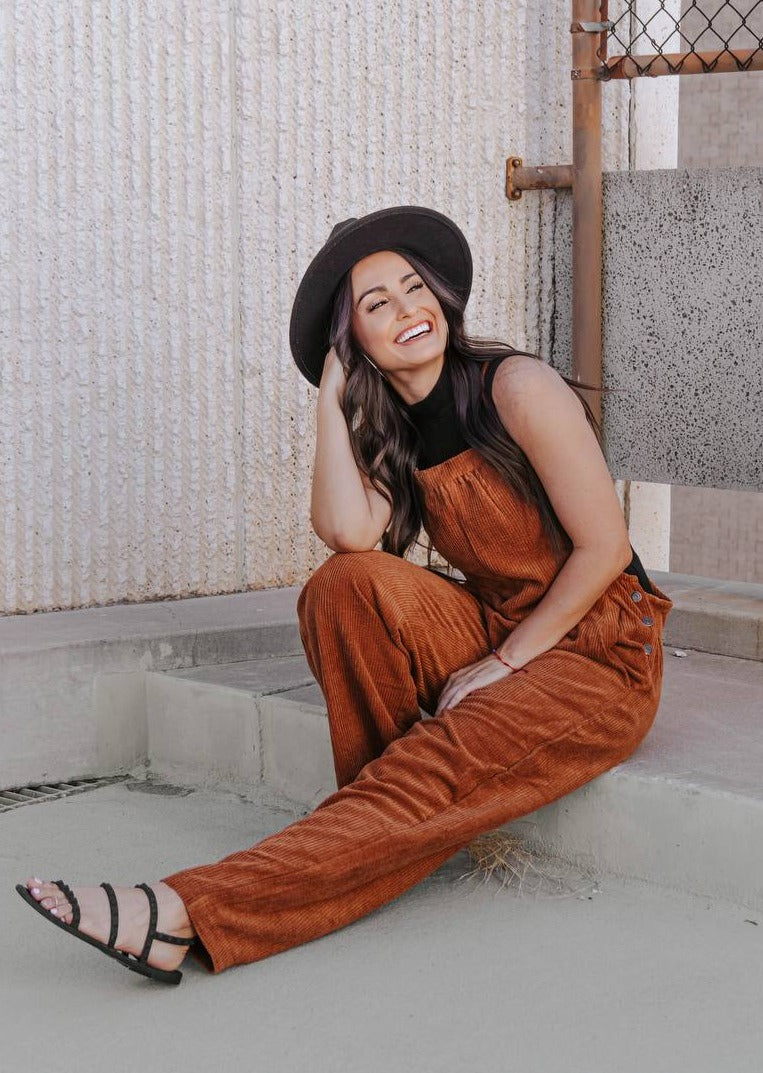 Sunrise To Sunset Corduroy Jumpsuit